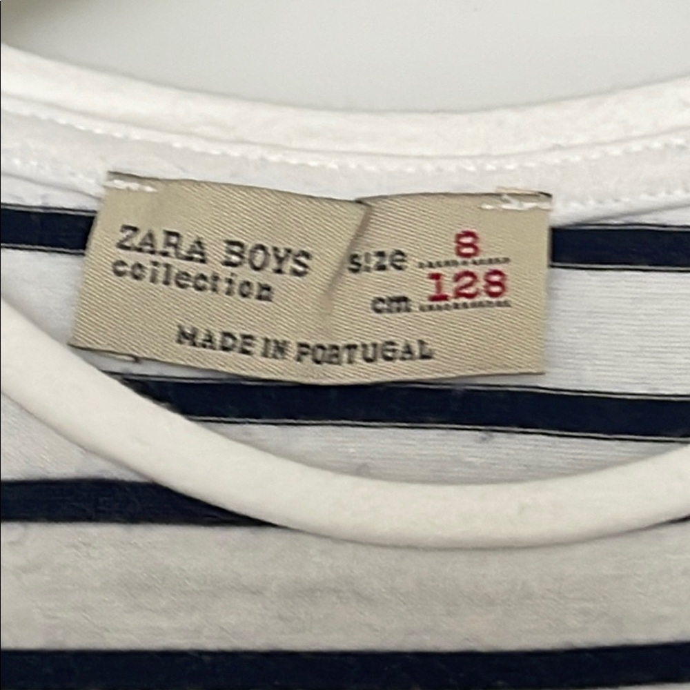 Zara Stripped Short Sleeve Tees with Rock & Roll Graphics - Picture 8 of 12